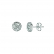 White gold diamond earrings