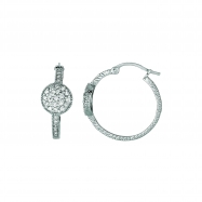Picture of Diamond hoop earrings