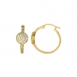 Diamond hoop earrings