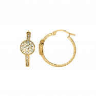 Picture of Diamond hoop earrings