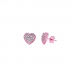 Diamond heart earrings