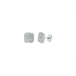 Diamond square shape earrings