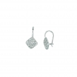 Diamond square shape earrings