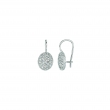 Diamond oval shape earrings