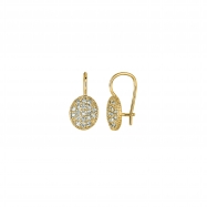 Picture of Diamond oval shape earrings