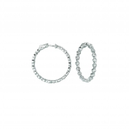 Picture of 20 pointer diamond hoop earrings