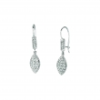 Diamond marquise shape drop earrings