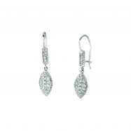 Picture of Diamond marquise shape drop earrings