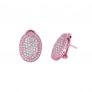 Picture of Diamond oval shape earrings