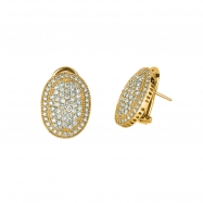 Picture of Diamond oval shape earrings