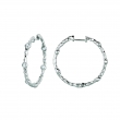 Diamond hoops earrings