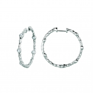 Picture of Diamond hoops earrings