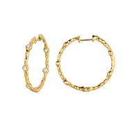 Picture of Diamond hoops earrings