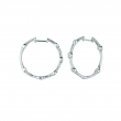 Diamond hoop earrings