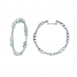 Diamond hoops earrings