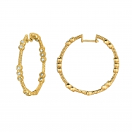 Picture of Diamond hoops earrings