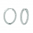 Diamond hoop earrings