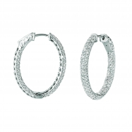 Picture of Diamond hoop earrings