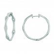 Diamond hoops earrings