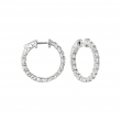 10 Pointer hoop earrings/patented snap lock