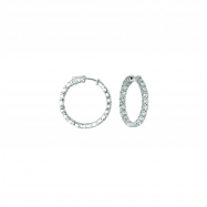 Picture of 15 Pointer hoop earrings/patented snap lock