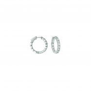 Picture of 15 Pointer hoop earrings/patented snap lock