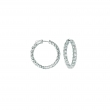 20 Pointer hoop earrings/patented snap lock
