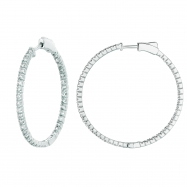 Picture of 2 Pointer hoop earrings/patented snap lock