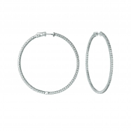 Picture of 2 Pointer hoop earrings/patented snap lock