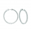 5 Pointer hoop earrings/patented snap lock