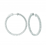 Picture of 5 Pointer hoop earrings/patented snap lock