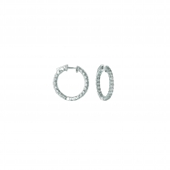 Picture of 5 Pointer hoop earrings/patented snap lock