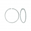 5 Pointer hoop earrings/patented snap lock