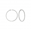 7 Pointer diamond hoop earrings