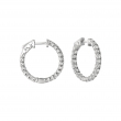 7 Pointer diamond hoop earrings