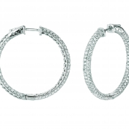 Picture of Diamond hoop earrings