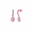 Diamond pear shape drop earrings