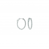 Picture of 5 Pointer oval hoop earrings 