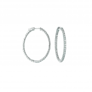 Picture of 7 Pointer oval hoop earrings 