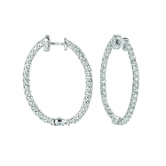 Picture of 5 Pointer oval hoop earrings 
