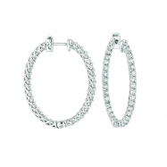 Picture of 7 Pointer oval hoop earrings 