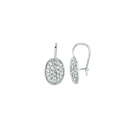 Picture of Diamond oval earrings