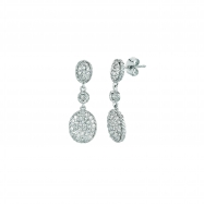 Picture of Diamons oval drop earrings