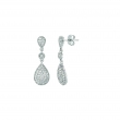 Diamons pear drop earrings