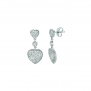 Picture of Diamons heart drop earrings