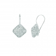 Diamond square earrings