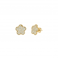 Picture of Diamond flower earrings