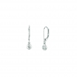 Diamond bezel set earrings