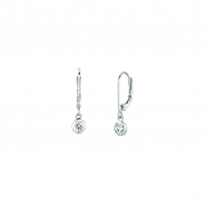 Picture of Diamond bezel set earrings