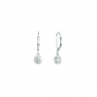 Diamond bezel set earrings